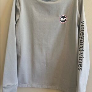 Vineyard Vines Light Gray Long Sleeve Tee